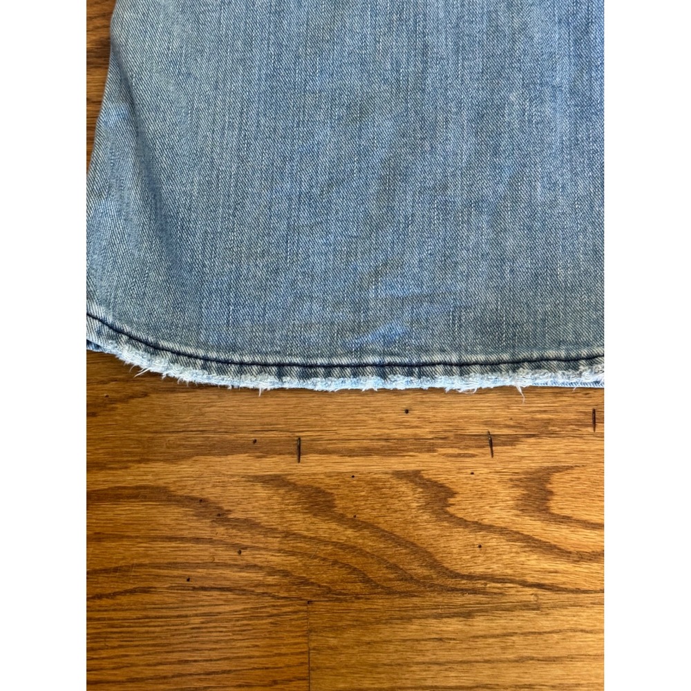 Gap Vintage 2002 Light Wash Flare Jeans Low Rise Wide Leg Denim Size 12 Reg - Picture 13 of 15